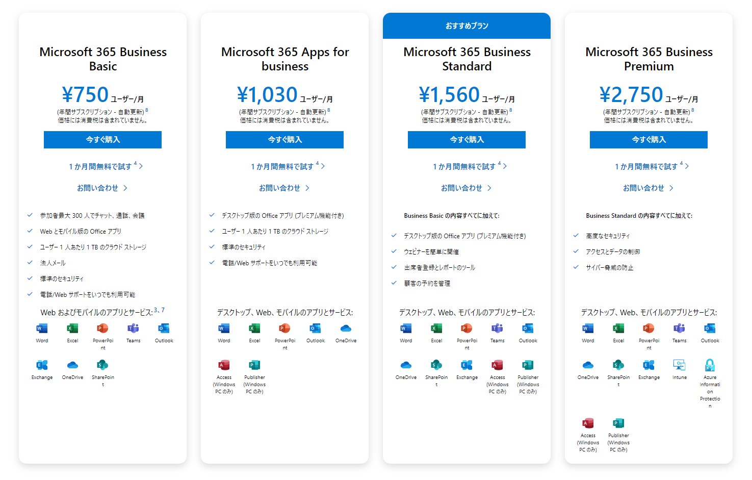 Microsoft365プランイメージ